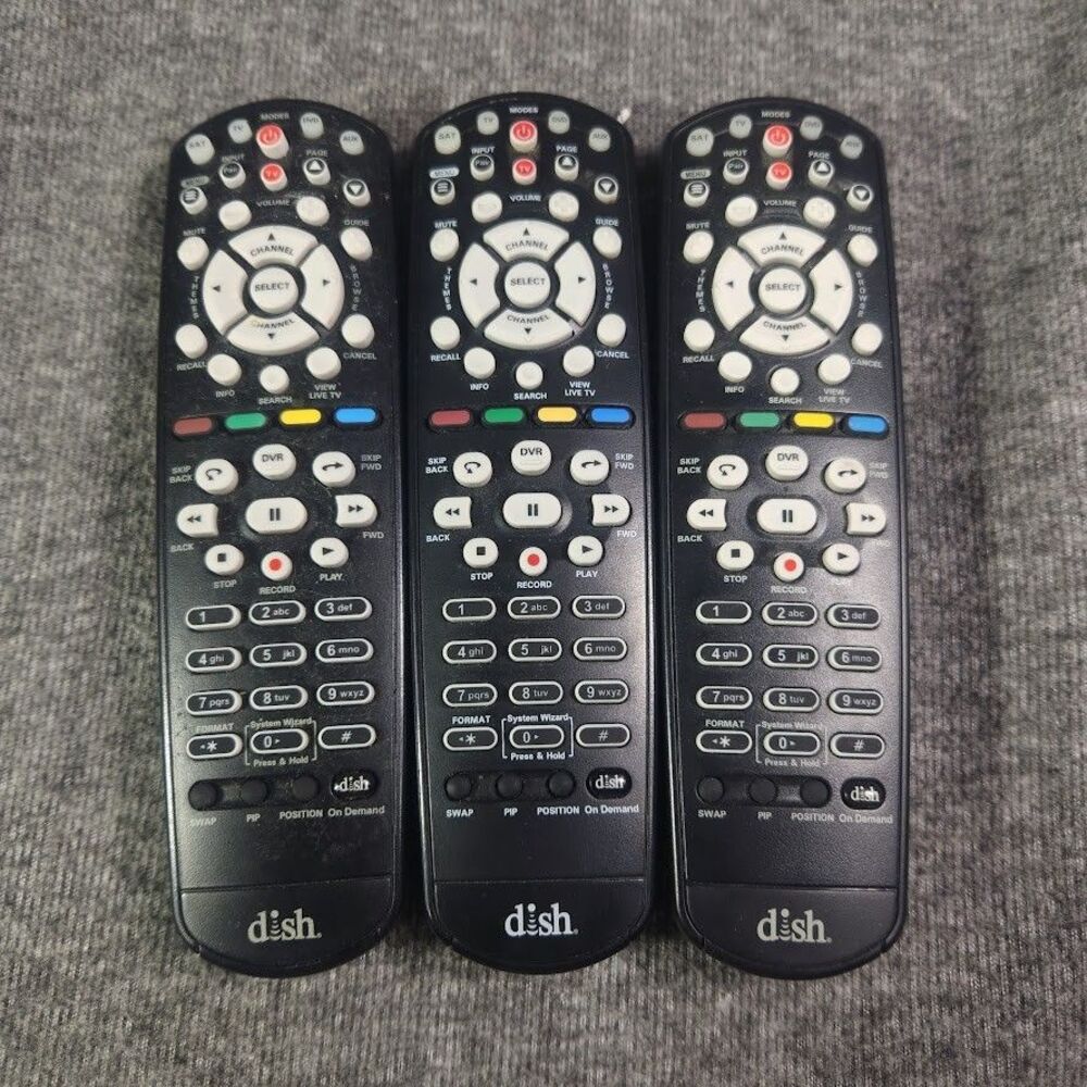 3 DISH Network 40.0 UHF 2G Remote Controls Working EchoStar Technologies